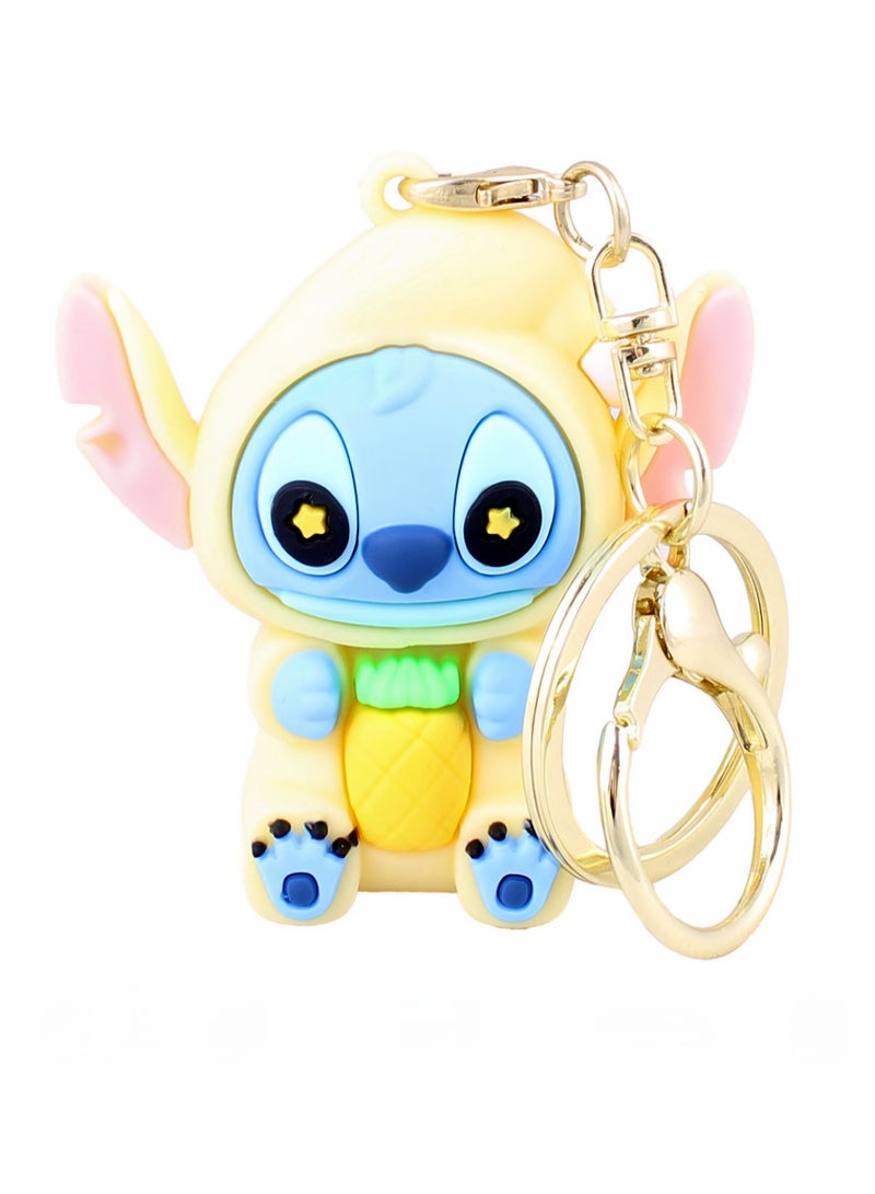 STITCH Yellow Stitch Rubber Keychain Shape 4 - Image 1